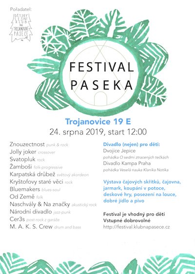 Plakát Festival Paseka 2019